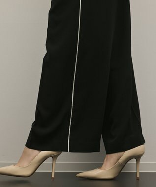 GRACE CONTINENTAL トリアセタックワイドパンツ ブラック