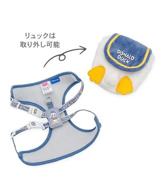 PET PARADISE ディズニー ドナルドダック リュックハーネス Ｓ ホワイト×ブルー