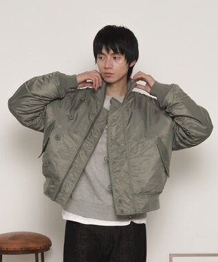 WEGO ナイロンスタンドブルゾン