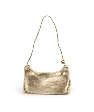 UNBILLION カシュカシュ cachecache / ワンハンドルメタリックビーズバッグ