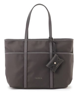 TOCCA  T-LETTERA NYLON BAG ナイロンバッグ【A4サイズ対応】 ライトグレー系