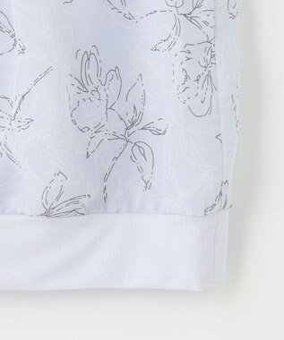 ANY SIS シフォンかぶせ ブラウス スカイブルー系