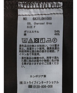 Green Parks ミドル丈シャツワンピースII Charcoal Gray