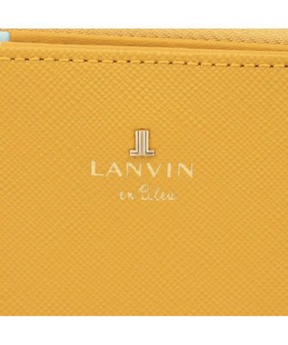 LANVIN en Bleu リュクサンブールカラー 二つ折りLファスナー財布 マスタード