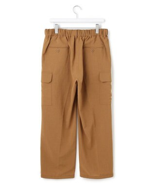 J.PRESS YORK STREET 【UNISEX】リネンライクイージー カーゴパンツ ブラウン系