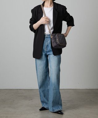 russet 【2025AW新作】キルティングスクエアショルダーバッグ(SF-257) Charcoal