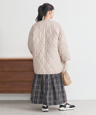 earth music&ecology キルティングハーフコート Beige