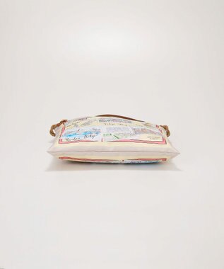 TOPKAPI 【TREASURE TOPKAPI】マイルドサテン スカーフ柄 トートバッグ スーベニアプリント ライトベージュ