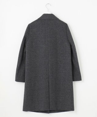 J.PRESS LADIES ショートビーバー ステンカラー コート チャコール系