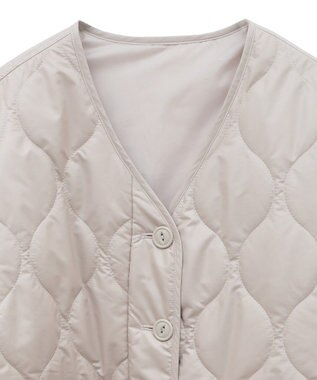 earth music&ecology キルティングハーフコート Beige