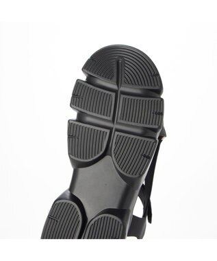 ing <ing>ボリュームソールスポーツサンダル ブラック