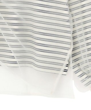 Green Parks シャーリングチュールドッキングプルオーバー Navy