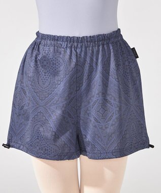 Chacott プリントサウナ　ショートパンツ アイアンブルー