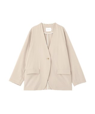 AMERICAN HOLIC 【予約】【マルチ機能】ノーカラージャケット Light Beige