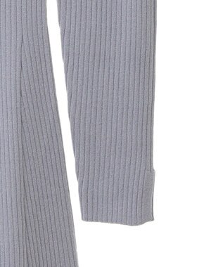 earth music&ecology 襟レースニットワンピース Sax