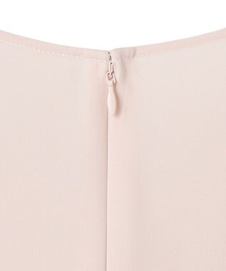 ICB 【洗える】BackSatinAmunzen フリルブラウス ピンク系