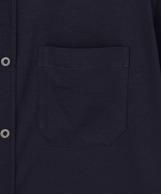 JOSEPH ABBOUD 【キングサイズ・ジャージー素材・ストレッチ】バーシブルジャージー シャツ ネイビー系2