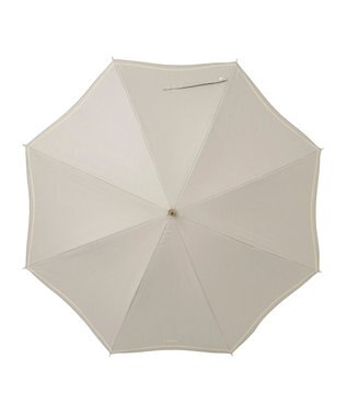 MOONBAT FURLA 晴雨兼用日傘 長傘 ジッパー刺繍 ／遮光 遮熱 UV ダークグレー