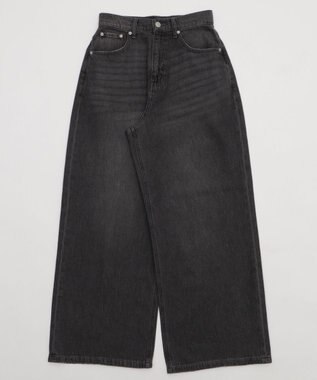 WEGO サマーデニムルーズワイドパンツ デニムブラック
