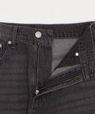 WEGO サマーデニムルーズワイドパンツ デニムブラック