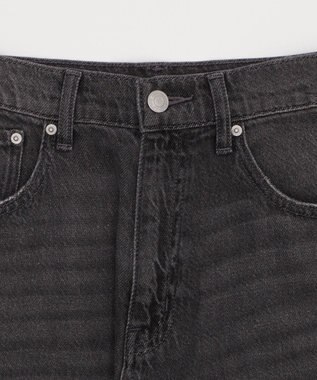 WEGO サマーデニムルーズワイドパンツ デニムブラック