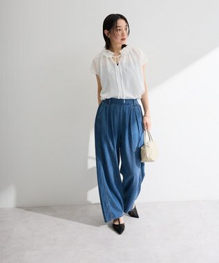 Green Parks Ｔストラップシアーパンプス Black