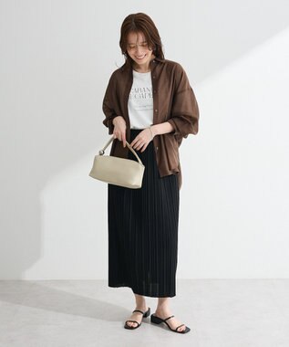 Green Parks プリーツスカート Black