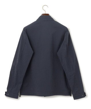 J.PRESS MEN ハイパワーストレッチサッカー ハーバーブルゾン ネイビー系3