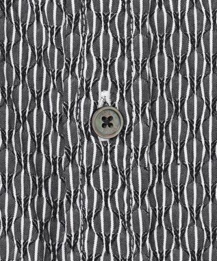 JOSEPH HOMME トライジャガード ストライプ ストレッチ レギュラーカラーシャツ ブラック系1