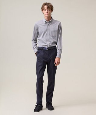 J.PRESS MEN ポロシャツのような快適な着心地【吸水速乾 / ストレッチ / 消臭 / ノンアイロン】エレスポジャージー ドレスシャツ / B.D. ライトグレー系