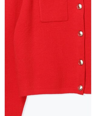 Te chichi 【R by Te chichi】ポケット付きミラノリブカーディガン《2025winter catalog item》 レッド