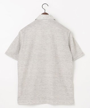 JOSEPH ABBOUD 【吸水速乾/軽量】リネンTOPピケ ポロシャツ ライトグレー系