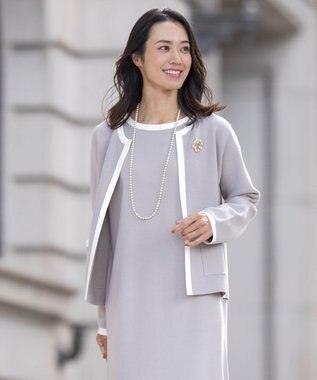 J.PRESS LADIES サークルパール ブローチ ゴールド系