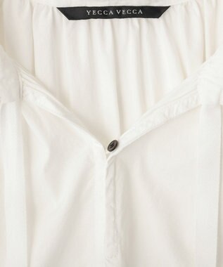 YECCA VECCA タイプライタースキッパーオーバーシャツ Off White