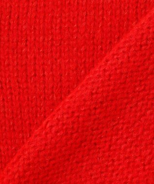 23区 【SLOW/一部店舗限定】ケーブル 袖デザイン ニット レッド系
