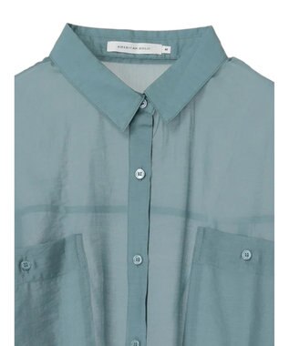 AMERICAN HOLIC シアーＣＯＯＬＷポケットシャツ Sax