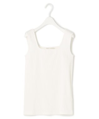 ICB 【新色追加・WEB限定カラーあり・洗える】ブロードステッチリブ タンクトップ オフホワイト系