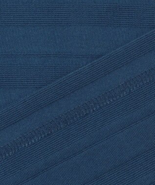 JOSEPH ABBOUD クールビズ【オーガニックコットン使用・日本素材】リンクスボーダー ポロシャツ ダルブルー系