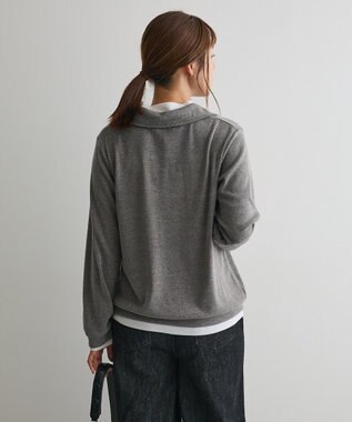 CRAFT STANDARD BOUTIQUE レイヤード風プルオーバー Charcoal Gray