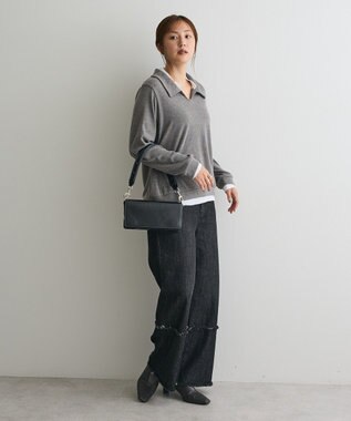 CRAFT STANDARD BOUTIQUE レイヤード風プルオーバー Charcoal Gray