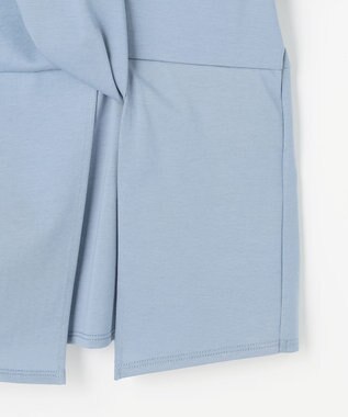 自由区 S ツイストディテール Tシャツ ブルーグレー