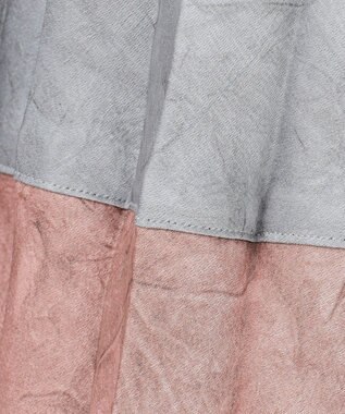 J.PRESS YORK STREET 【WOMEN】カラーブロック ロングプリーツスカート ブルー系1