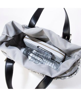 UNBILLION カシュカシュ cachecache / スパンコールかごトートバッグ シルバー