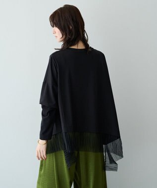 YECCA VECCA 裾アシメデザインプルオーバー② Black