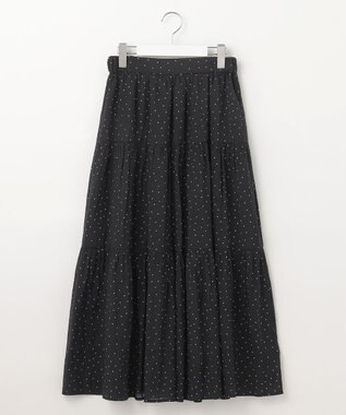 Feroux ドットティアード スカート ブラック系1