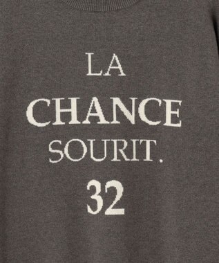 Feroux 【古畑星夏さん着用】レタードニット プルオーバー グレー系