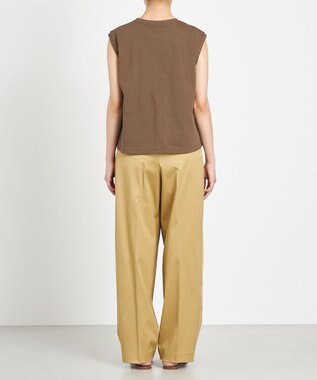 NAVE 【Nave　洗える】クリアジャージー ノースリーブ カーキ系