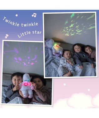 Mother garden ユニコーン おやすみシアター 白 桃 ホワイト