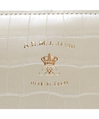 A.D.M.J. 【牛革】クロコ型押し ボストン28cm WHP