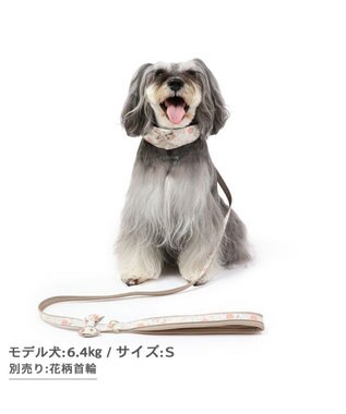 PET PARADISE 花柄 リード【４Ｓ~３Ｓ】 小型犬 茶系